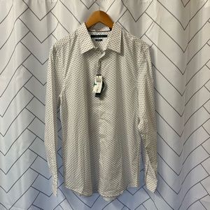 2/$30 NWT Perry Ellis long Sleeve White Dress Shirt